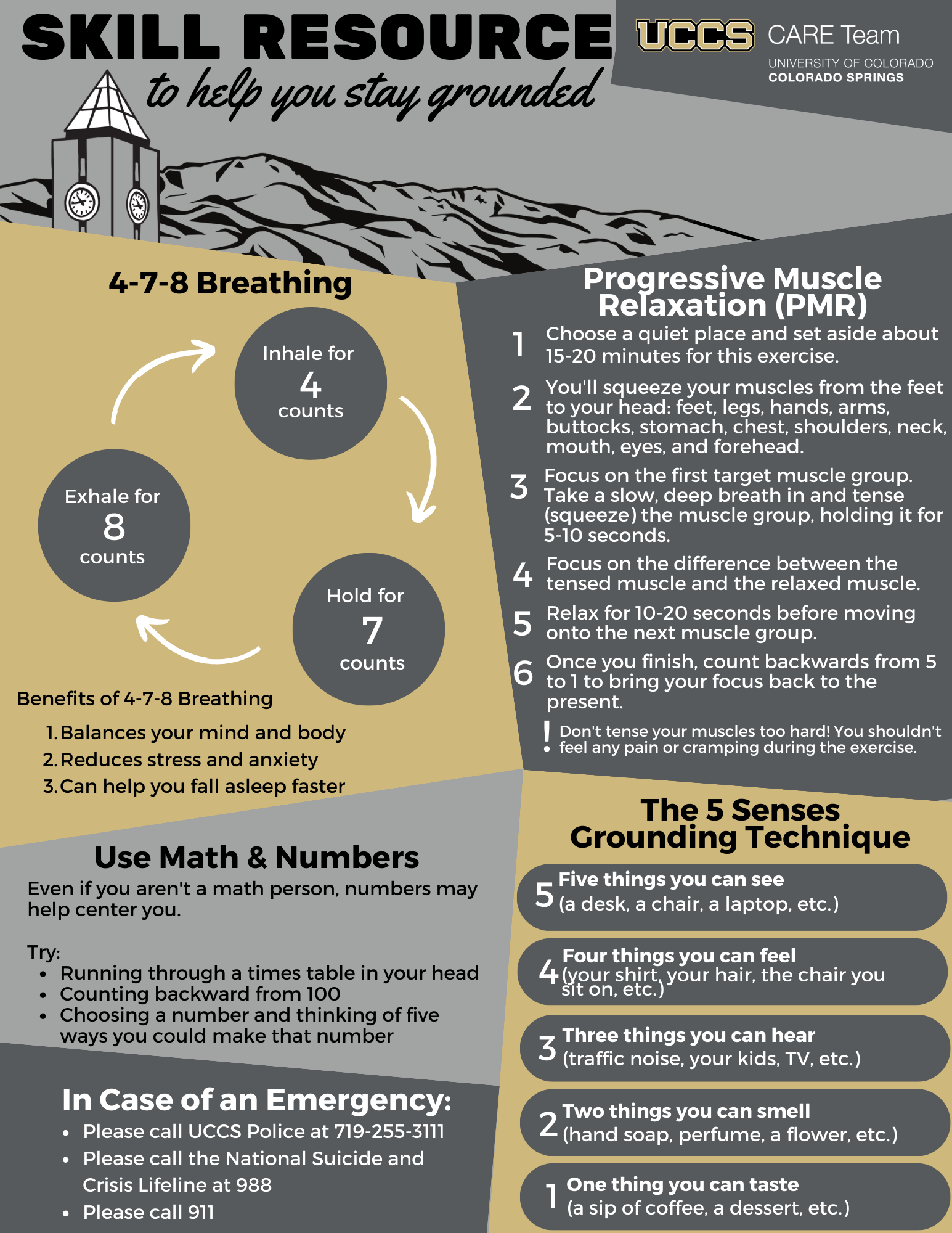 staying grounded infographic